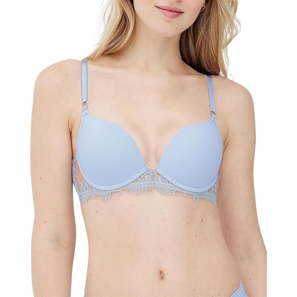 NWT Skarlett Blue 34B Entice Push Up Bra 327143 Blue 119791